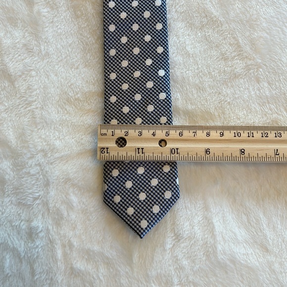 TED BAKER Blue Polka Dot Tie - Picture 6 of 6